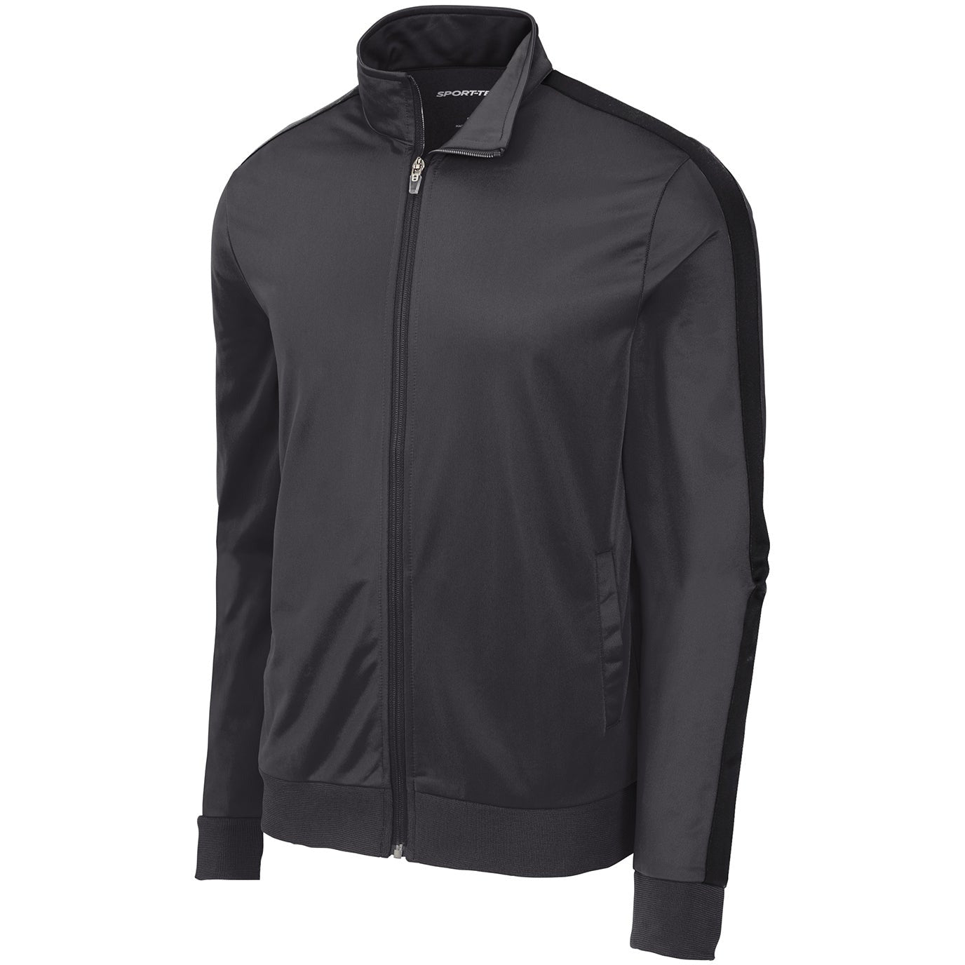 Sport-Tek Tricot Sleeve Stripe Track Jacket