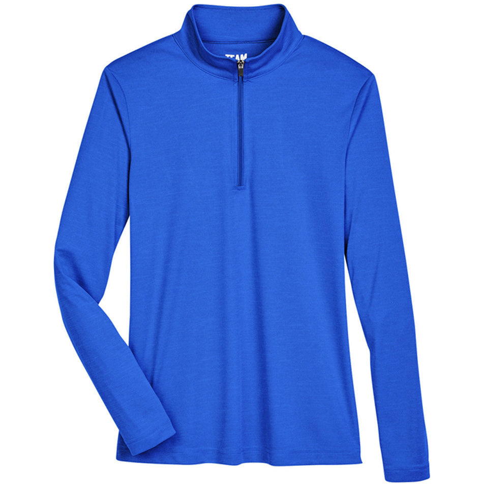 Team 365 Ladies' Zone Sonic Heather Performance Quarter-Zip