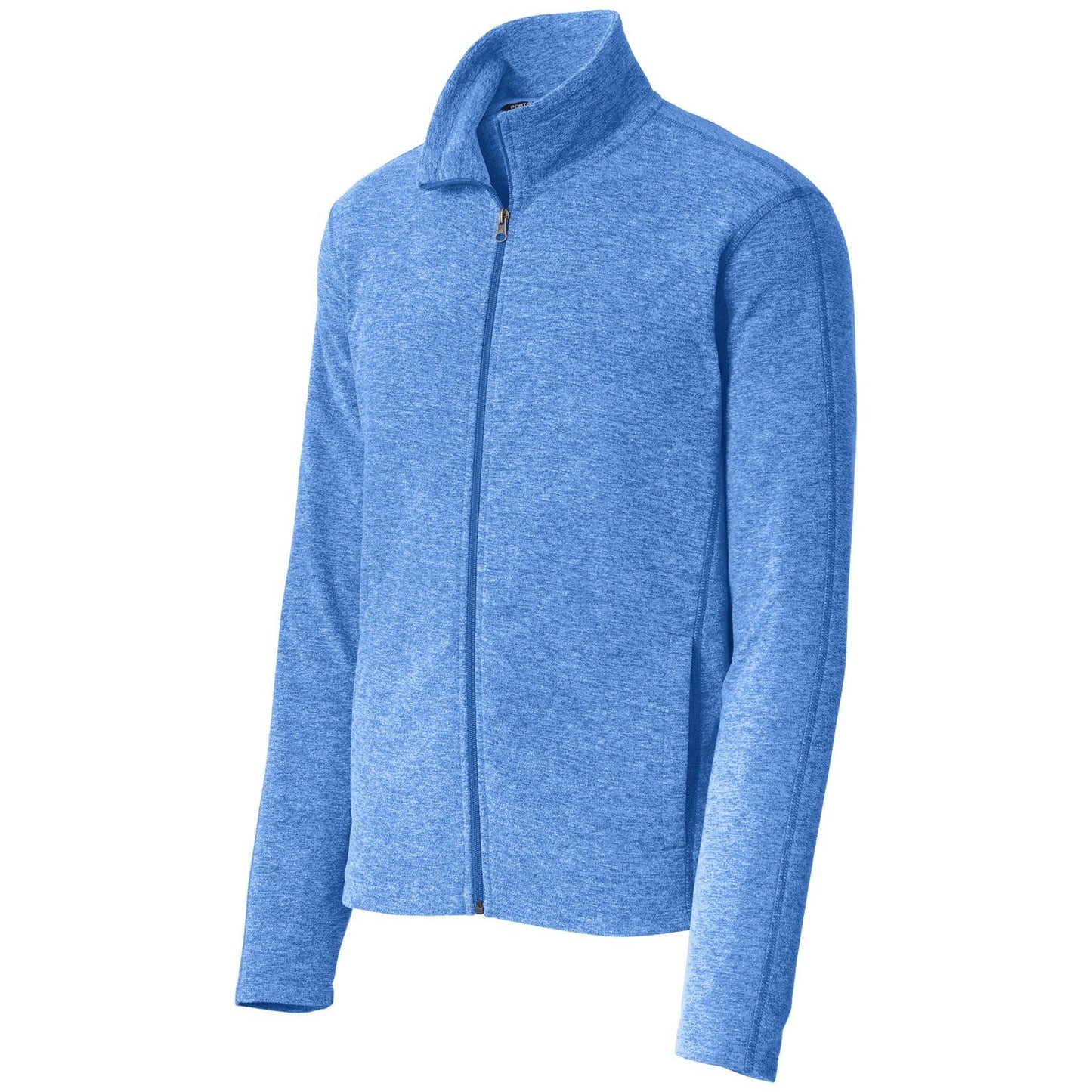 Port Authority Heather Microfleece Full-Zip Jacket