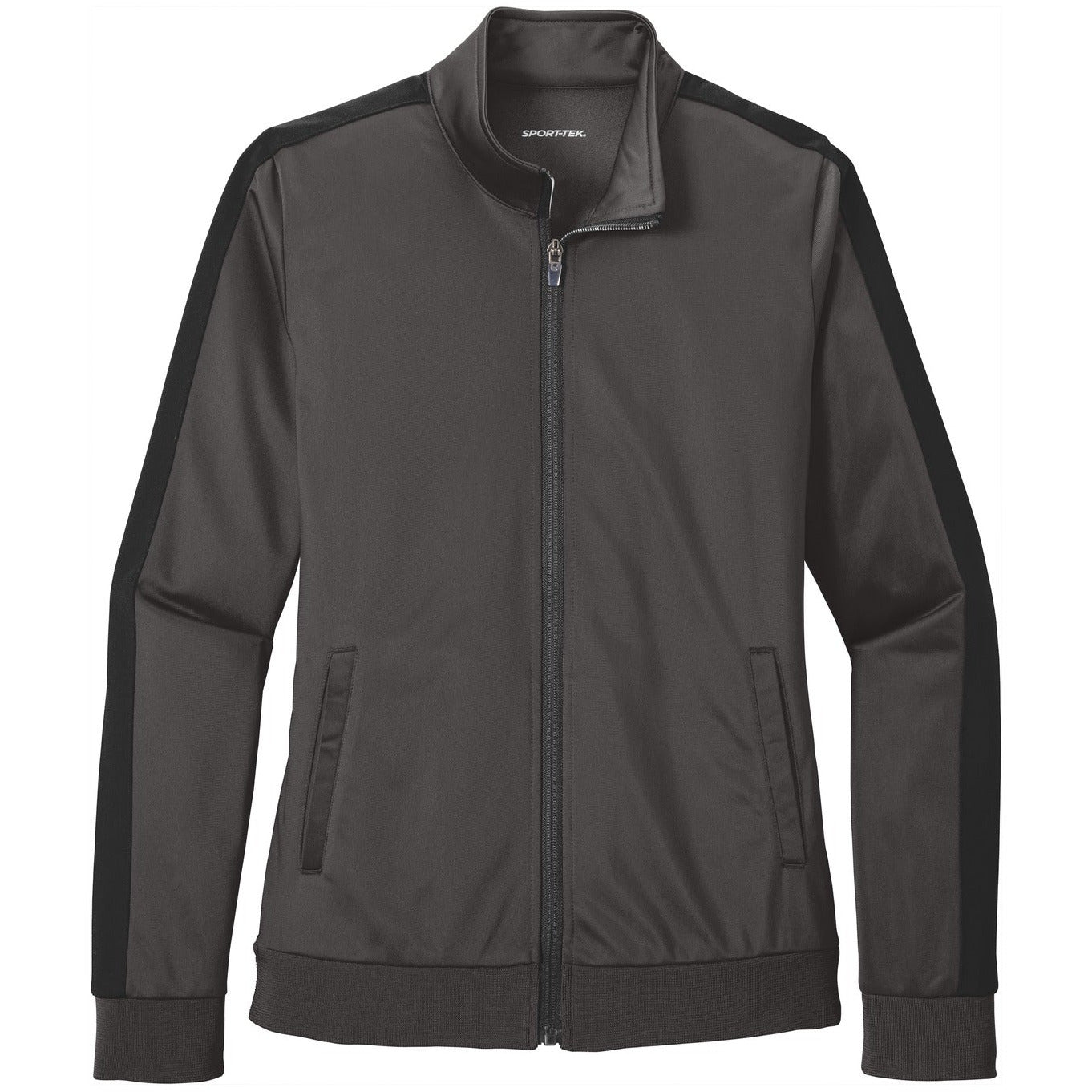 Sport-Tek Ladies Tricot Sleeve Stripe Track Jacket
