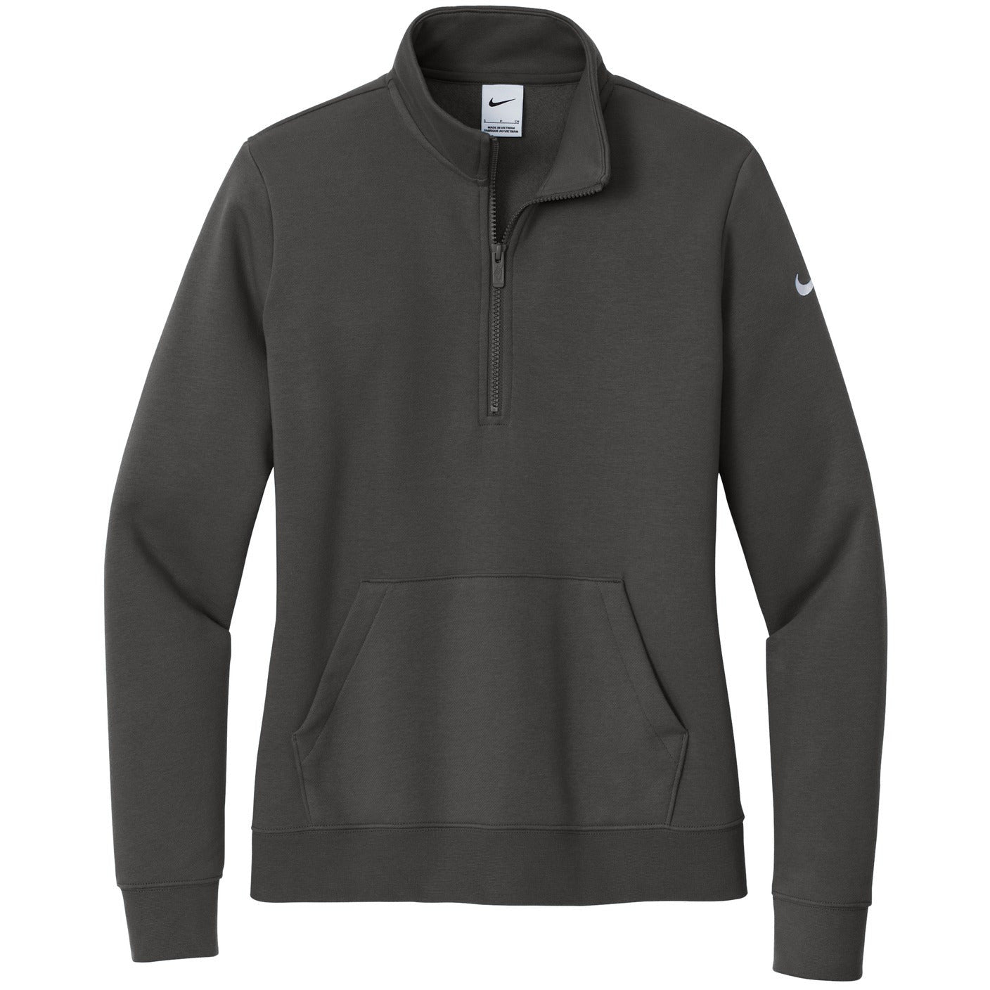 Nike Women's Club Fleece Sleeve Swoosh 1/2-Zip
