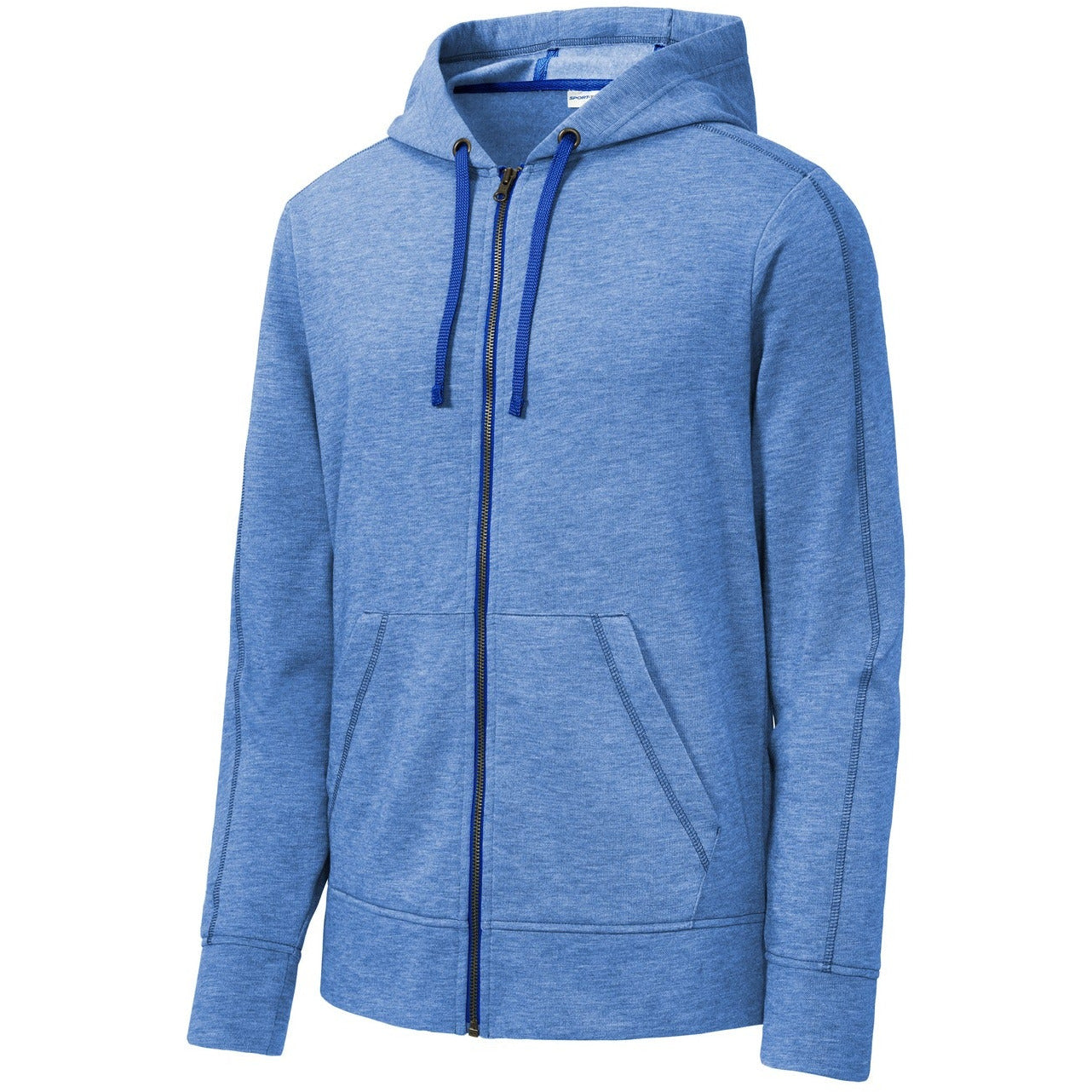 Sport-Tek PosiCharge Tri-Blend Wicking Fleece Full-Zip Hooded Jacket