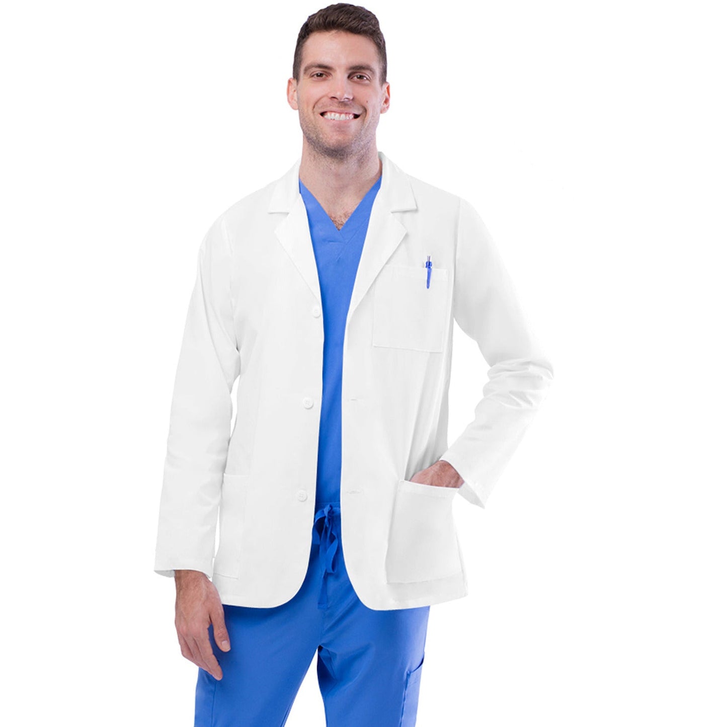 Adar Universal Unisex Three-Pocket 31" Consultation Lab Coat