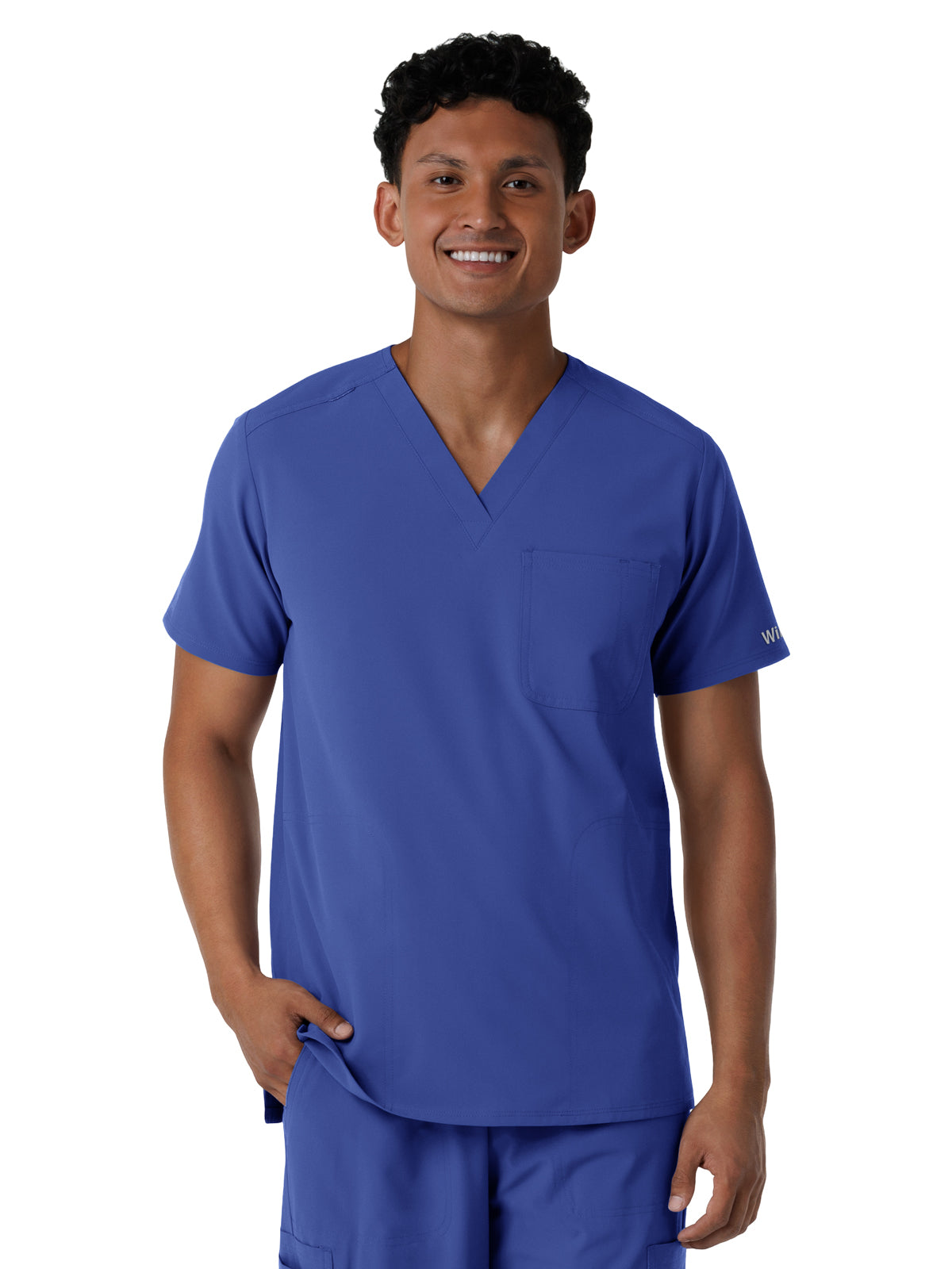 Wink Nurtur Men's Three-Pocket V-Neck Scrub Top
