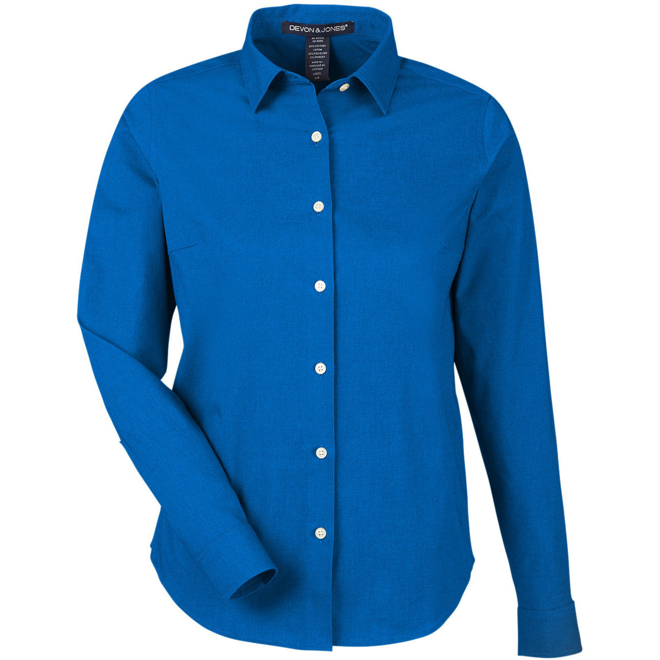Devon & Jones CrownLux Performance® Ladies' Spencer Poplin Shirt