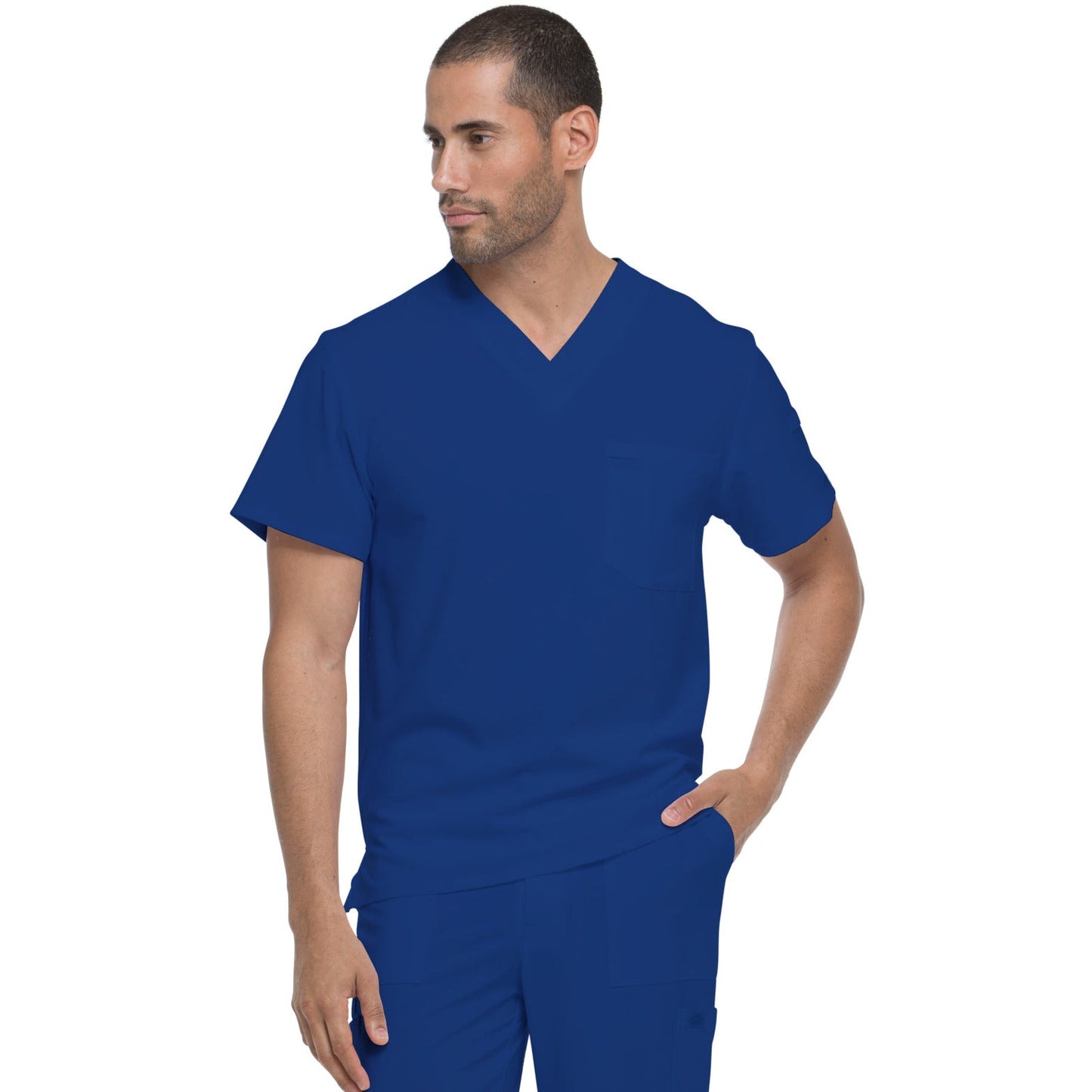 Dickies Medical EDS Essentials Men's 1-Pocket Tuckable V-Neck Top