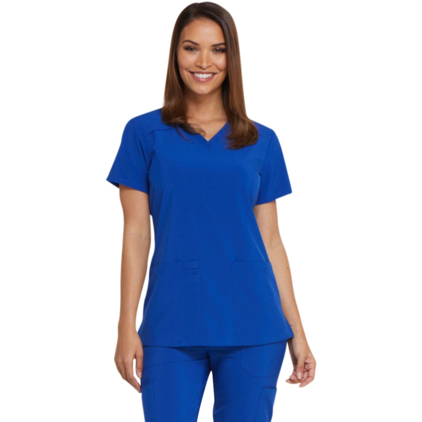 Dickies Medical EDS Essentials Women's 2-Pocket Contemporary V-Neck Top