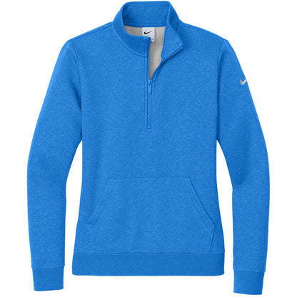 Nike Women's Club Fleece Sleeve Swoosh 1/2-Zip