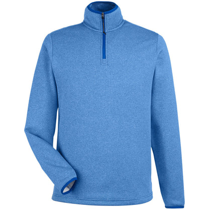 CORE365 Men's Venture Heathered Stripe Quarter-Zip