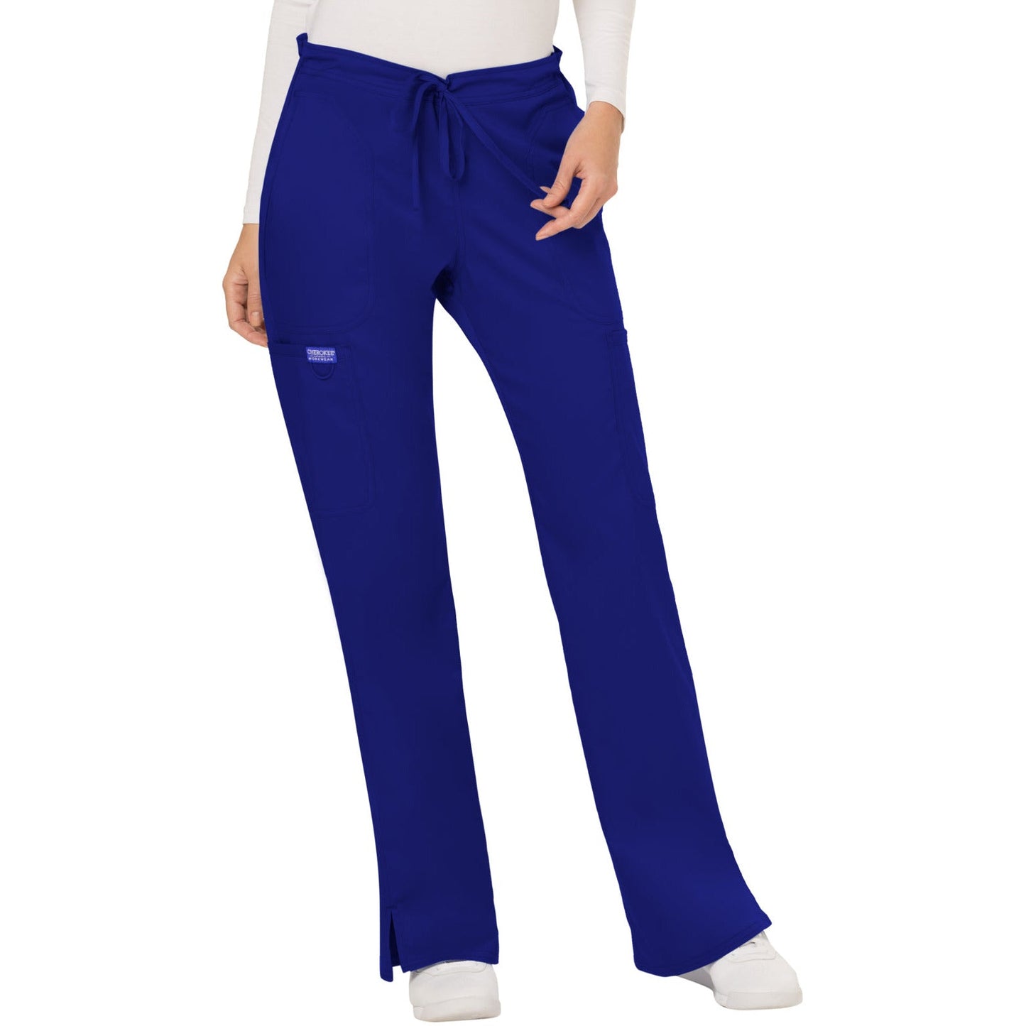 Cherokee Workwear Revolution Women's 5-Pocket Mid Rise Drawstring Pant - Tall